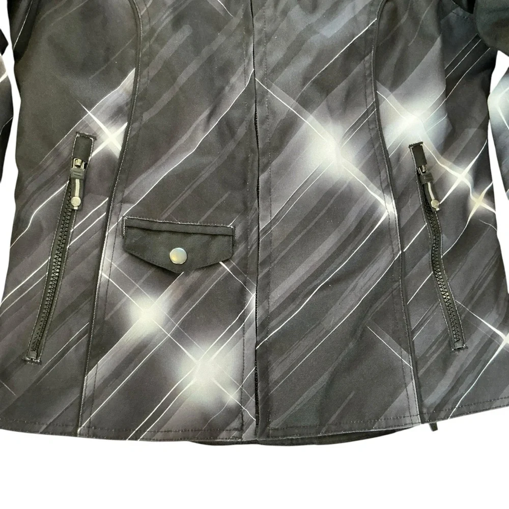 Shift Envy Motorcycle Jacket Women’s S Black Padded Removable Liner Textile